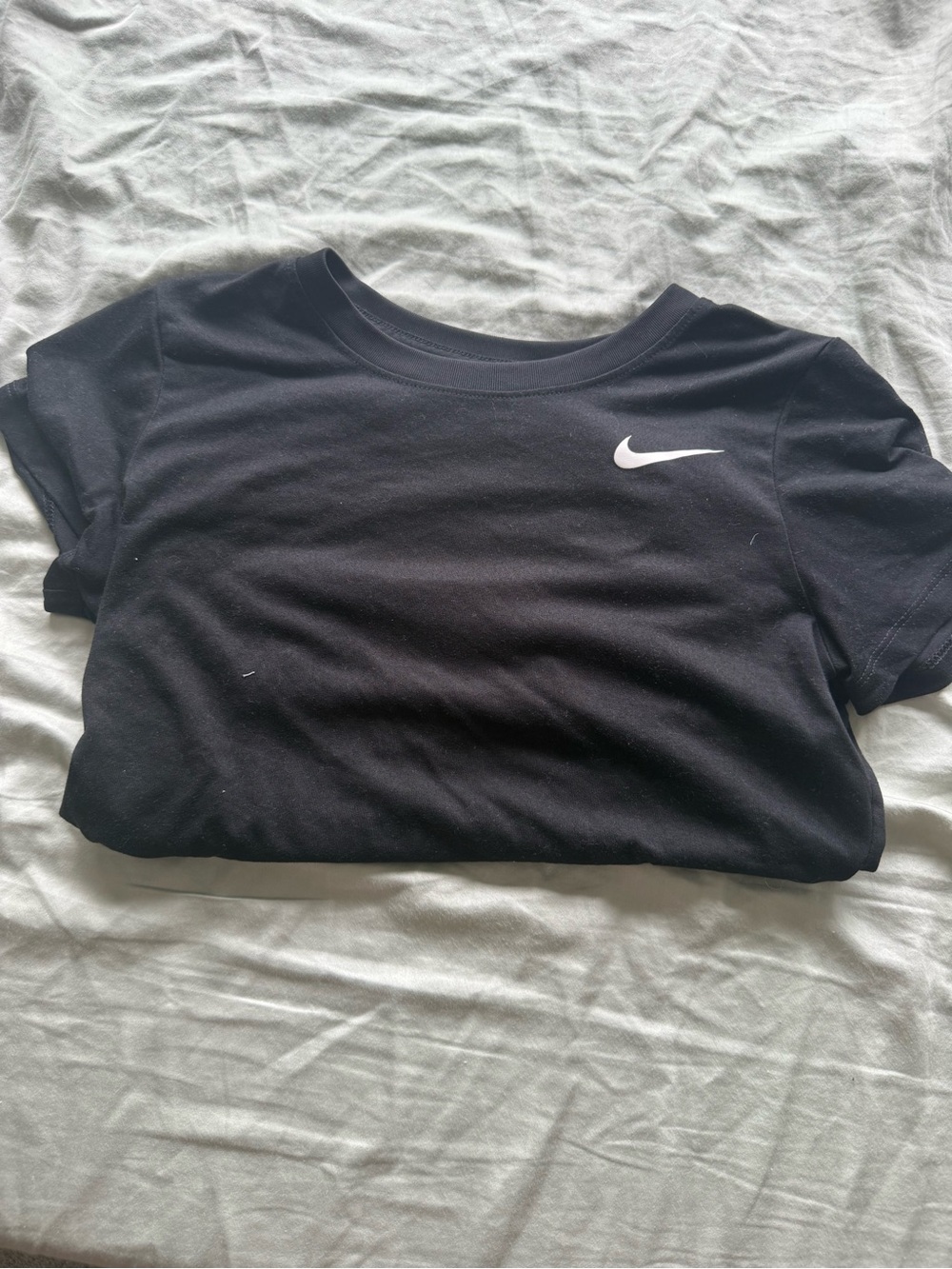 Nike Black Tee with White Swoosh Tag